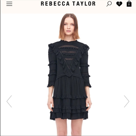 Rebecca Taylor Dresses & Skirts - 🎉HP🎉 Rebecca Taylor Silk and Lace Dress, size 0